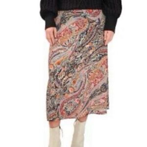 Colorful Paisley Maxi Skirt